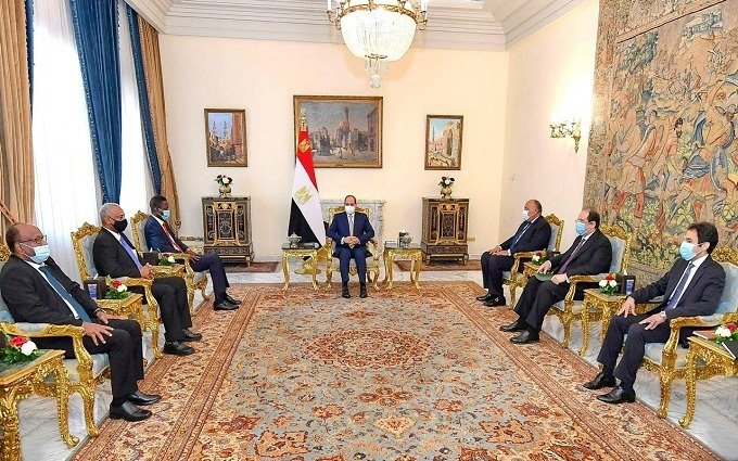 كباشي يشرح للرئيس المصري في القاهرة تطورات الأوضاع على الحدود مع أثيوبيا 11 76