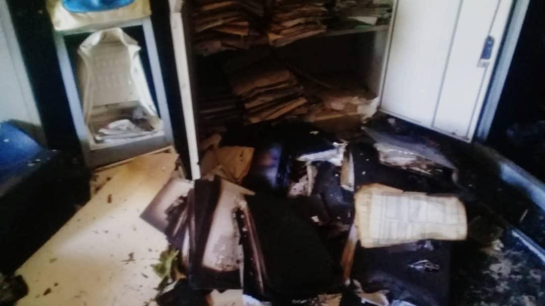 حريق يلتهم مستندات وملفات في مفوضية الاستثمار بالجزيرة 2 حريق مدني