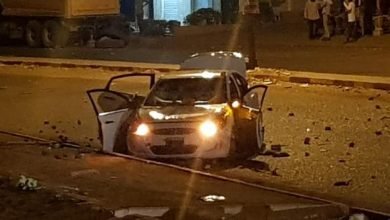 عربية مهشمة