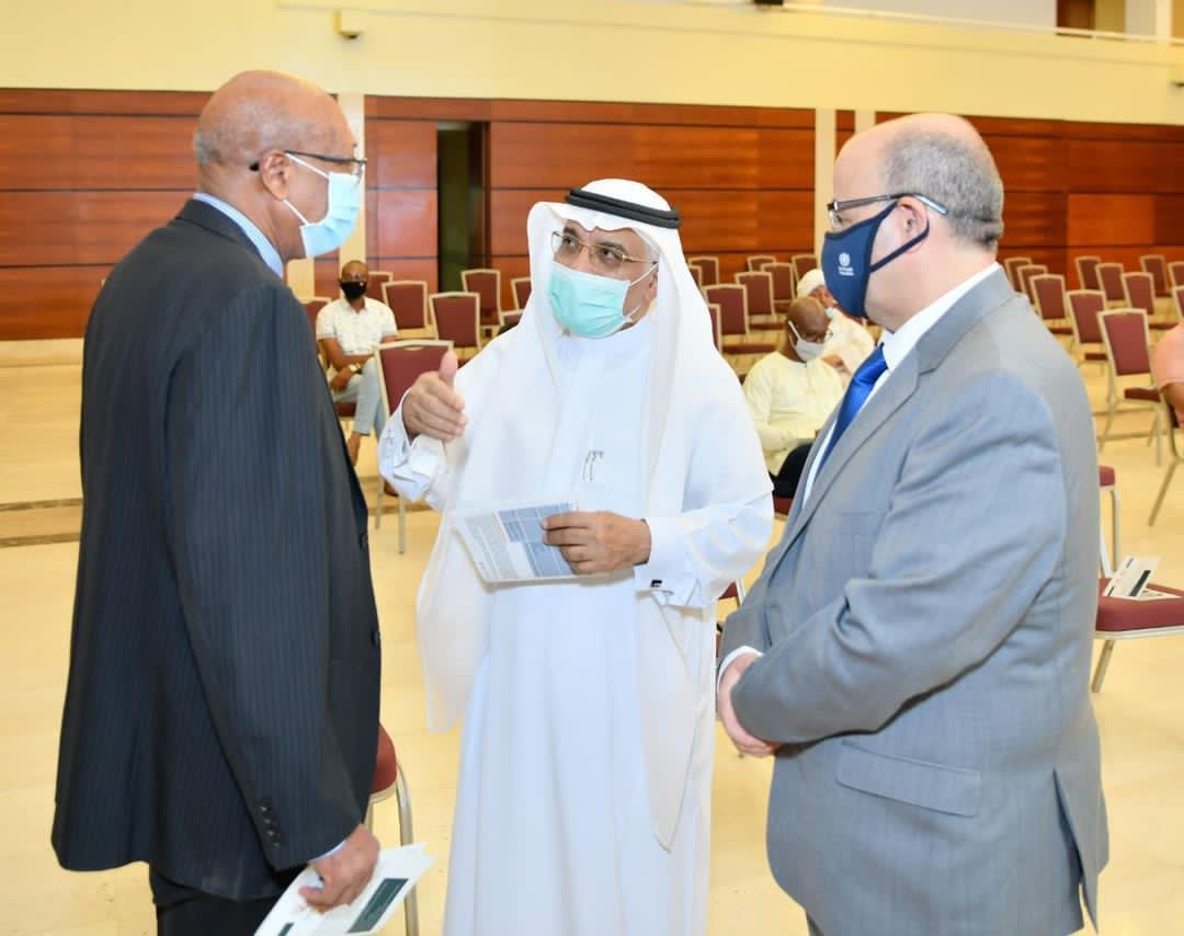 سفير خادم الحرمين الشريفين لدى السودان يشارك في برنامج تدشين لقاح كورونا 18 IMG 20210314 WA0004