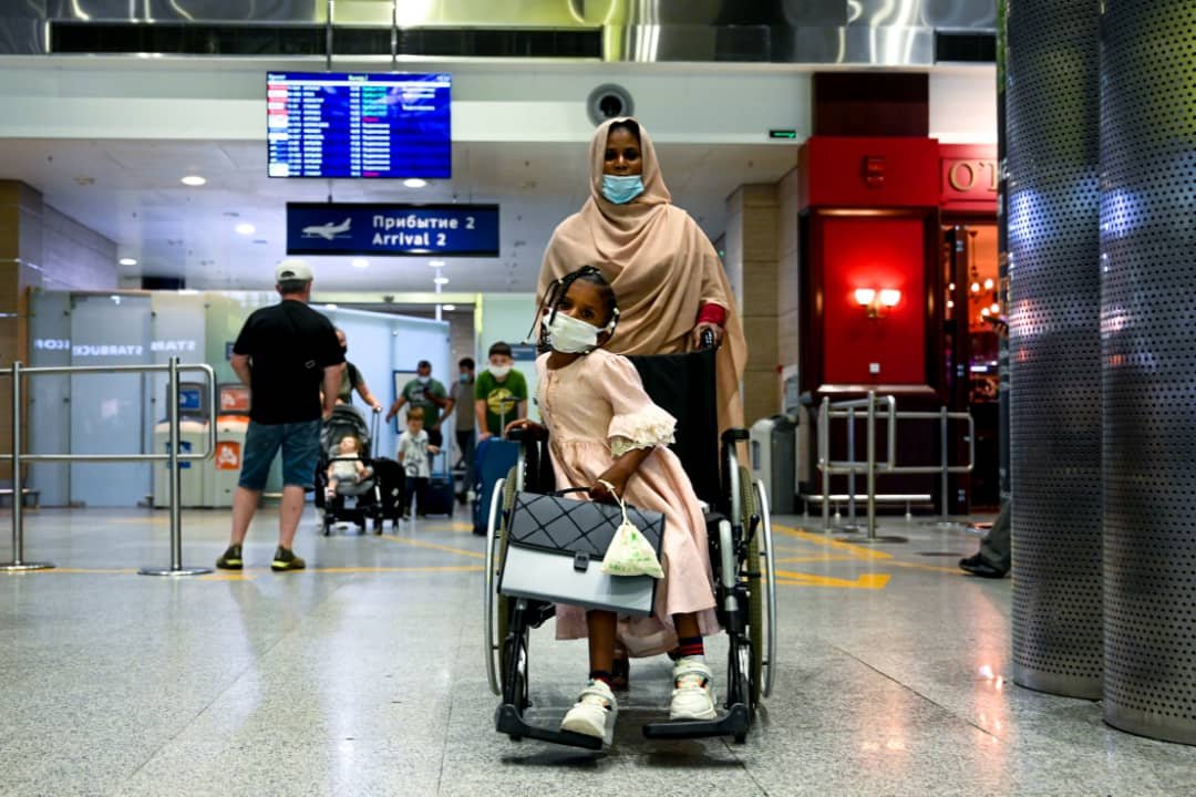 اخيرا تصل الطفلة السودانية المعاقة سبا روسيا للعلاج بعد ان فقدت امل التعافي 16 IMG 20210701 WA0015 1