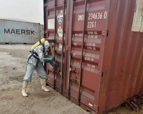 مواد ممبته من حاوية