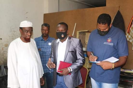 شركة الموارد المعدنية تطمئن على سلامة المورد البشري والمادي بعمارة الذهب 16 IMG 20220203 WA0019