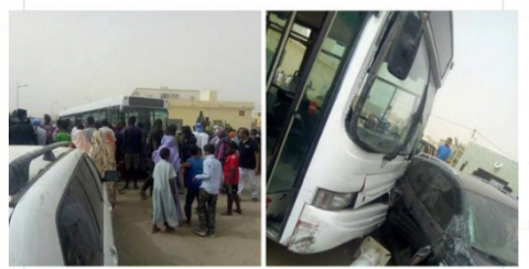 تعرض بص يقل طلاب جامعيين لحادث مروري 15 باص حادث