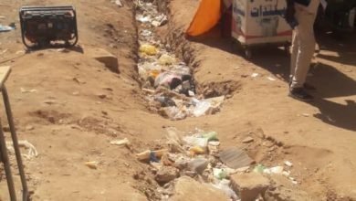 حفريات امام مجمع الجوازات بالخرطوم- تسامح