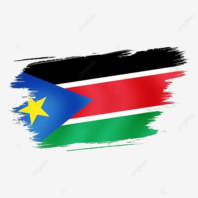 pngtree watercolor or torn flag of south sudan png image 3626974