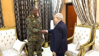 تفاصيل لقاء بين البرهان ورمضان العمامرة 14 البرهان والعامرة