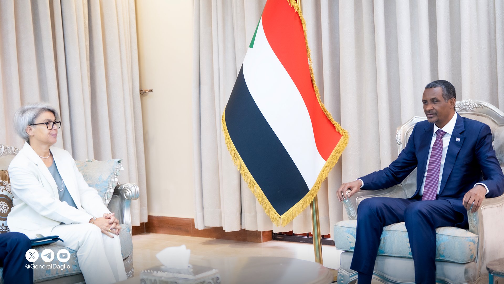 حميدتي لـ" مسؤولة أوروبية": هذه أسباب الحرب 11 جانيت