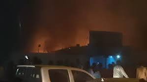 حريق يقضي على ٣ مطاعم شهيرة