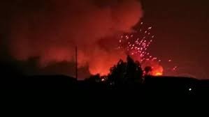 حريق يقضي على ٣ مطاعم شهيرة