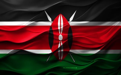 thumb 4k flag of kenya african countries 3d kenya flag africa