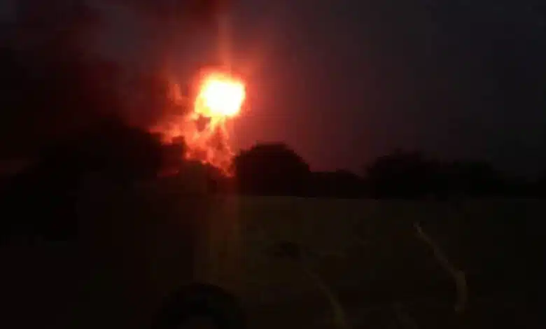 تدمير تعزيزات للمليشيا قادمة من نيالا 11 ٢٣ ٢٧ ٤٧ FB IMG 1740688105459
