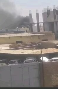 المليشيا تستهدف مستودع غاز بمدينة عطبرة