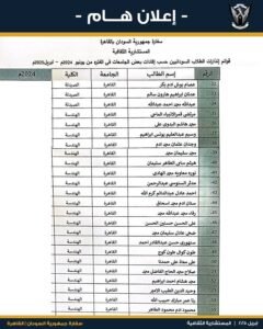 تنويه مهم من سفارة السودان بالقاهرة