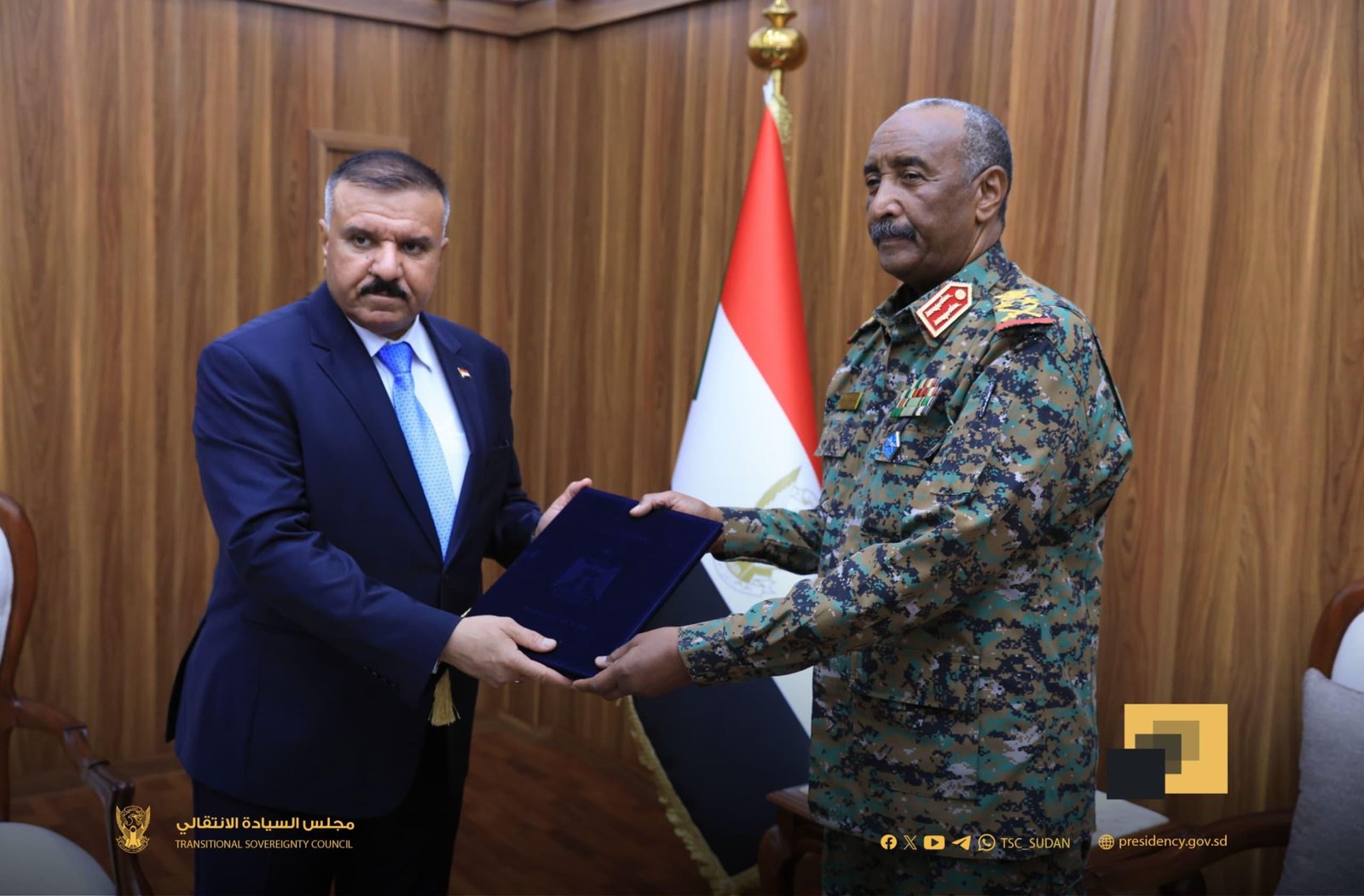 البرهان يتلقى دعوة من الرئيس العراقي.. تعرف على فحوى الدعوة 11 IMG 20250426 WA0014