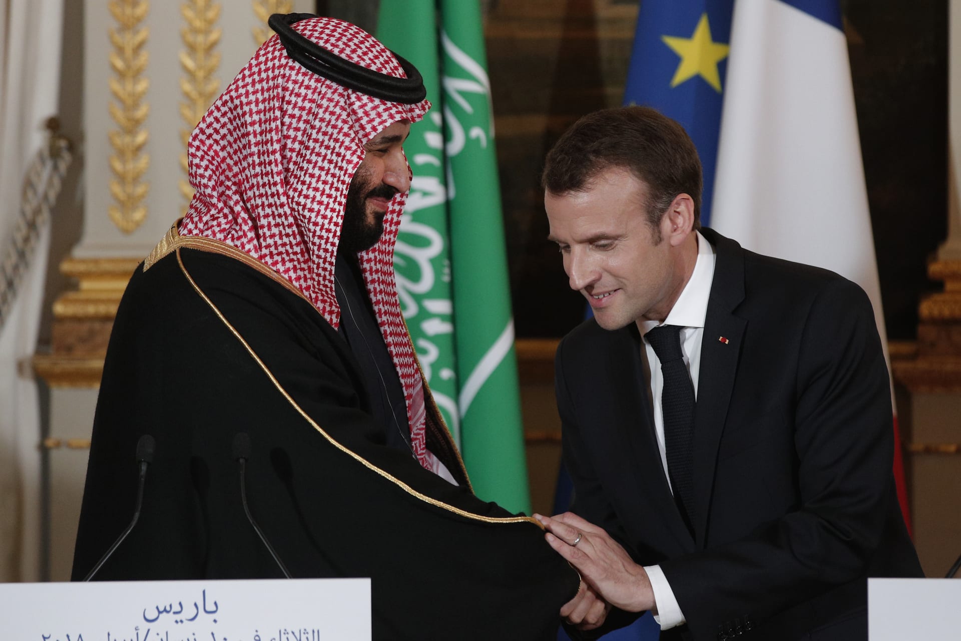 محمد بن سلمان والرئيس الفرنسي يبحثان خفض التصعيد الإيراني 11 226071