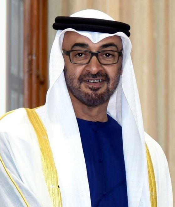 His Highness Sheikh Mohammed Bin Zayed Al Nahyan at Hyderabad House in New Delhi on February 11 2016