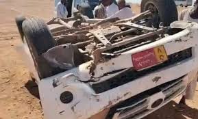 حادث مروري لرئيس المقاومة الشعبية بالمتمة