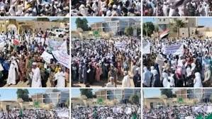 الشارع السوداني يقول كلمته بقوة ووضوح ضد المليشيا..!