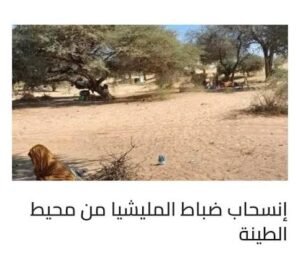 بتوجيهات قيادة المليشيا إنسحابات واسعة من محور الطينة 