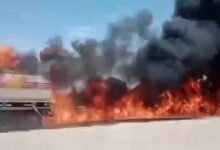 شجاعة سائق شاحنة مشتعلة أنقذت منطقة "ارقو " من كارثة 13 IMG 20260511 WA0025