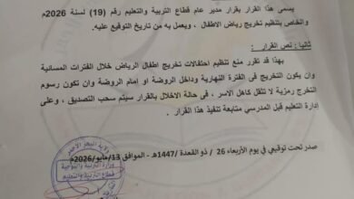 قرار مهم بخصوص تخريج رياض الأطفال ببورتسودان 16 IMG 20260517 WA0006