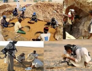 إعتصام بمنطقة (فتوار) نهر النيل احتجاجا على شركات التعدين