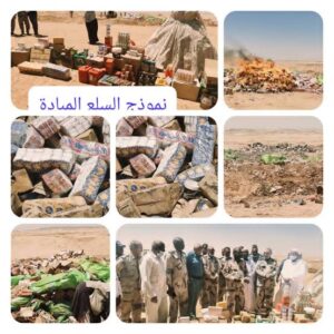 إبادة 100 طن من السلع غير المطابقة للمواصفات بوادي حلفا